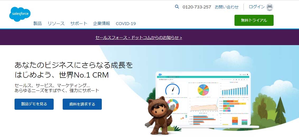 セールスフォース　サイト